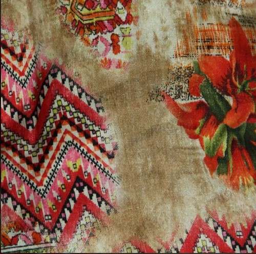 Silk Printed Fabric For Garment by Shri Mahavir Export