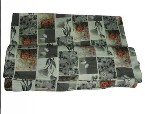 Trendy Flower Printed Crepe Fabric For Garment by Shri Mahavir Export