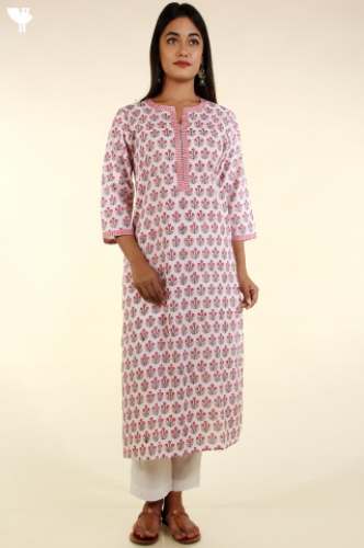 Designer Casual wear Cotton Kurti  by Kilol Fabrics Pvt Ltd