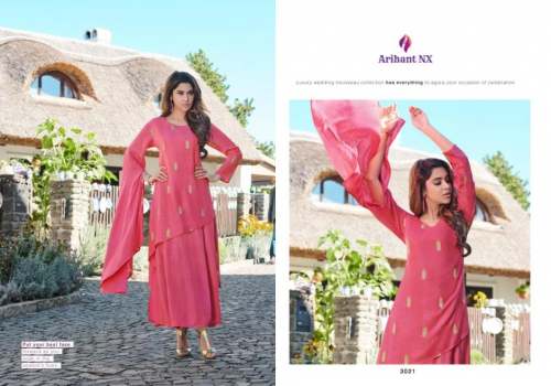 Rayon Embroidered Kurti by Arihant Designer