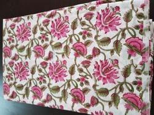 Cotton Hand Block Printed Fabric