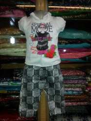 Kids Fancy Top with Printed Pants 