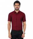 men-maroon-pure-linen-shirts