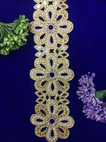 Stone Embroidery Lace by Shraddha Fashion