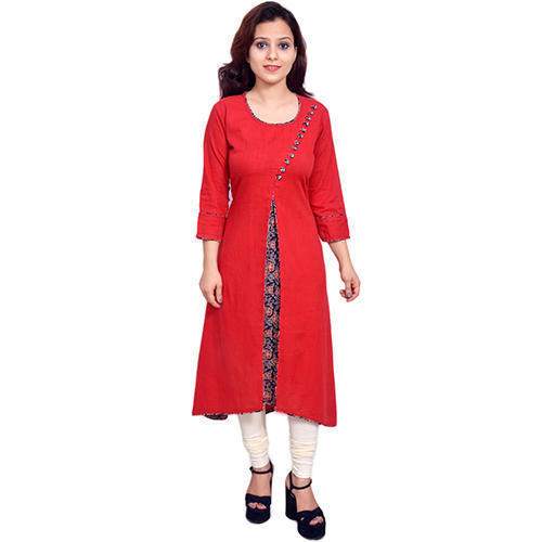 Yash Gallery  Angrakha Style Kurti by Aashirwad Garments