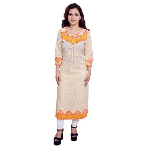 Yash Gallery Floral Print Cotton Kurti